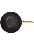 John Lewis Carbon Steel Non-Stick Wok, 31cm