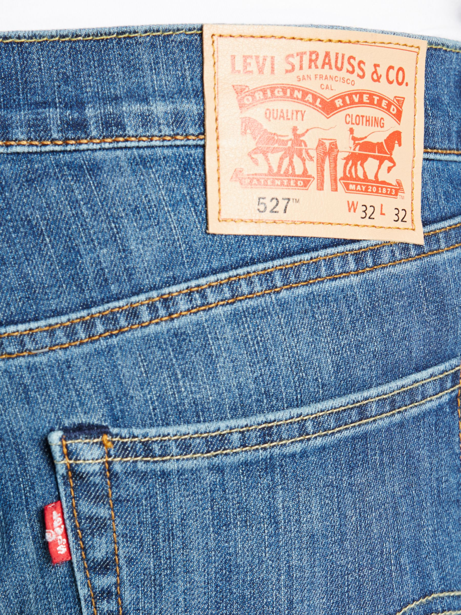 levi's 527 bootcut mostly mid blue