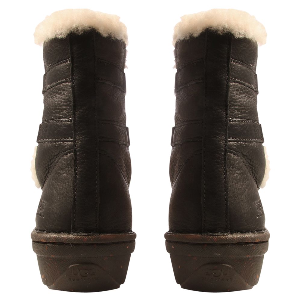 leather and sheepskin boots