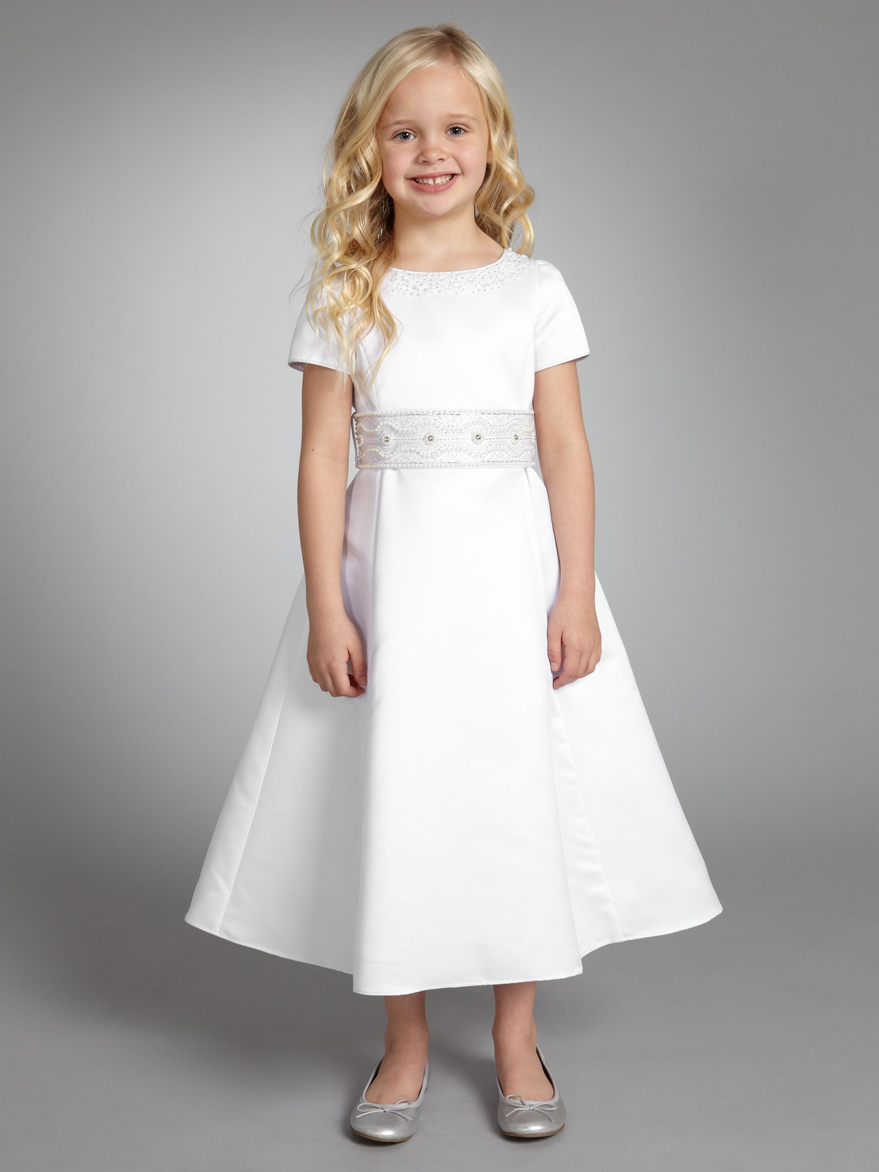 John Lewis Girl Holy Communion Dress, White