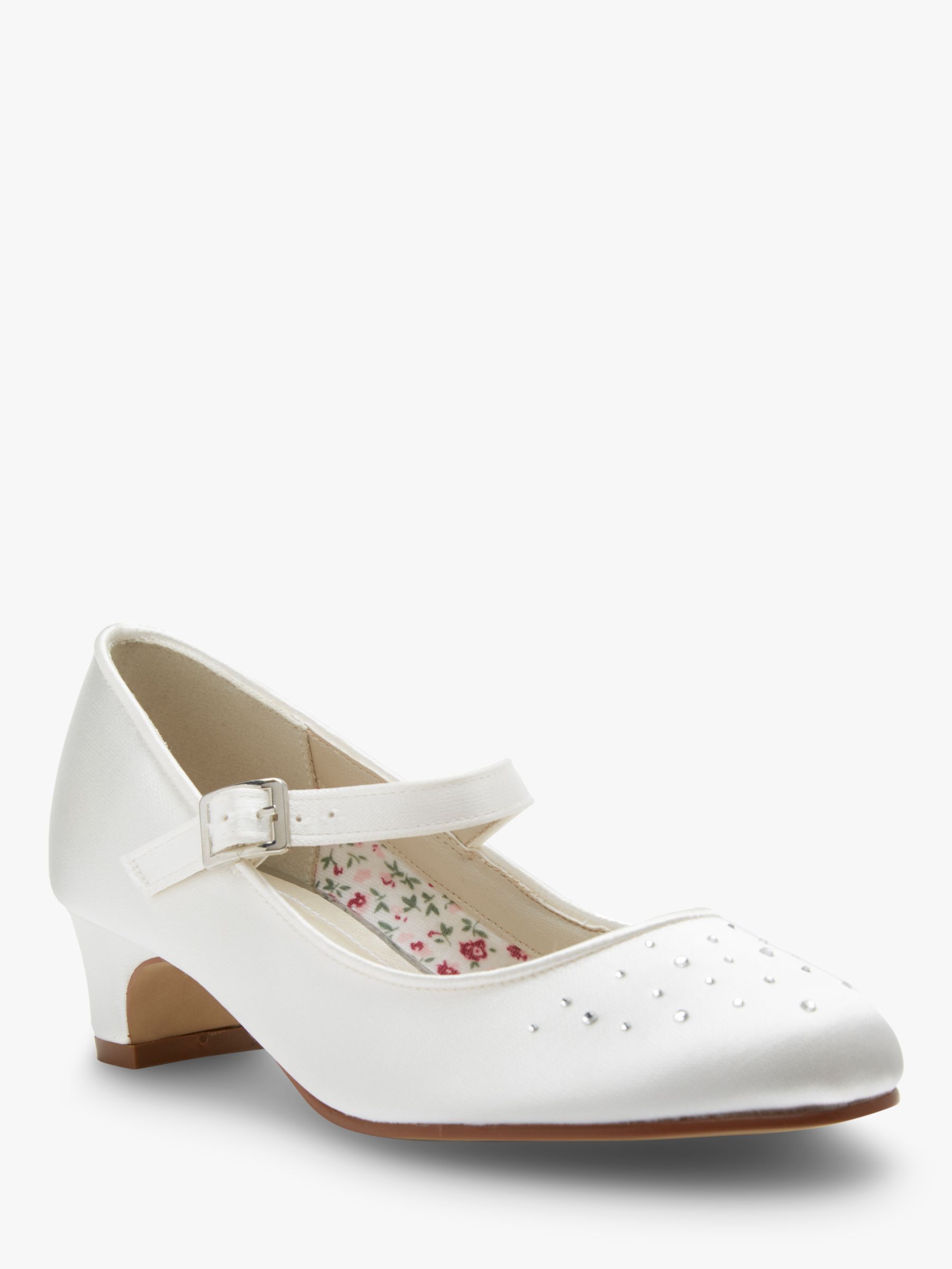 Rainbow Club Verity Bridesmaids' Shoes, Ivory, 10 Jnr