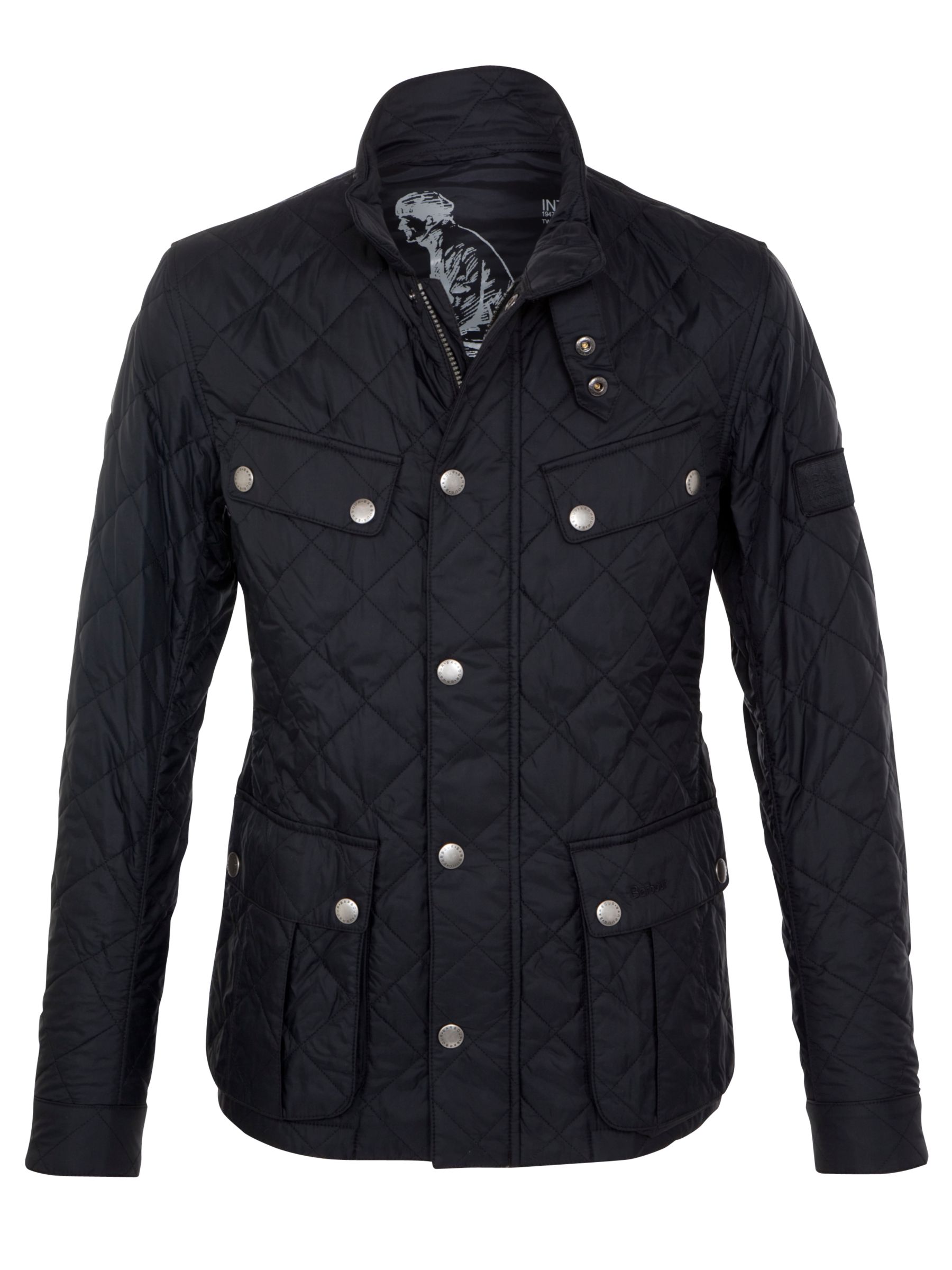 Barbour International Ariel Quilted Jacket, Black