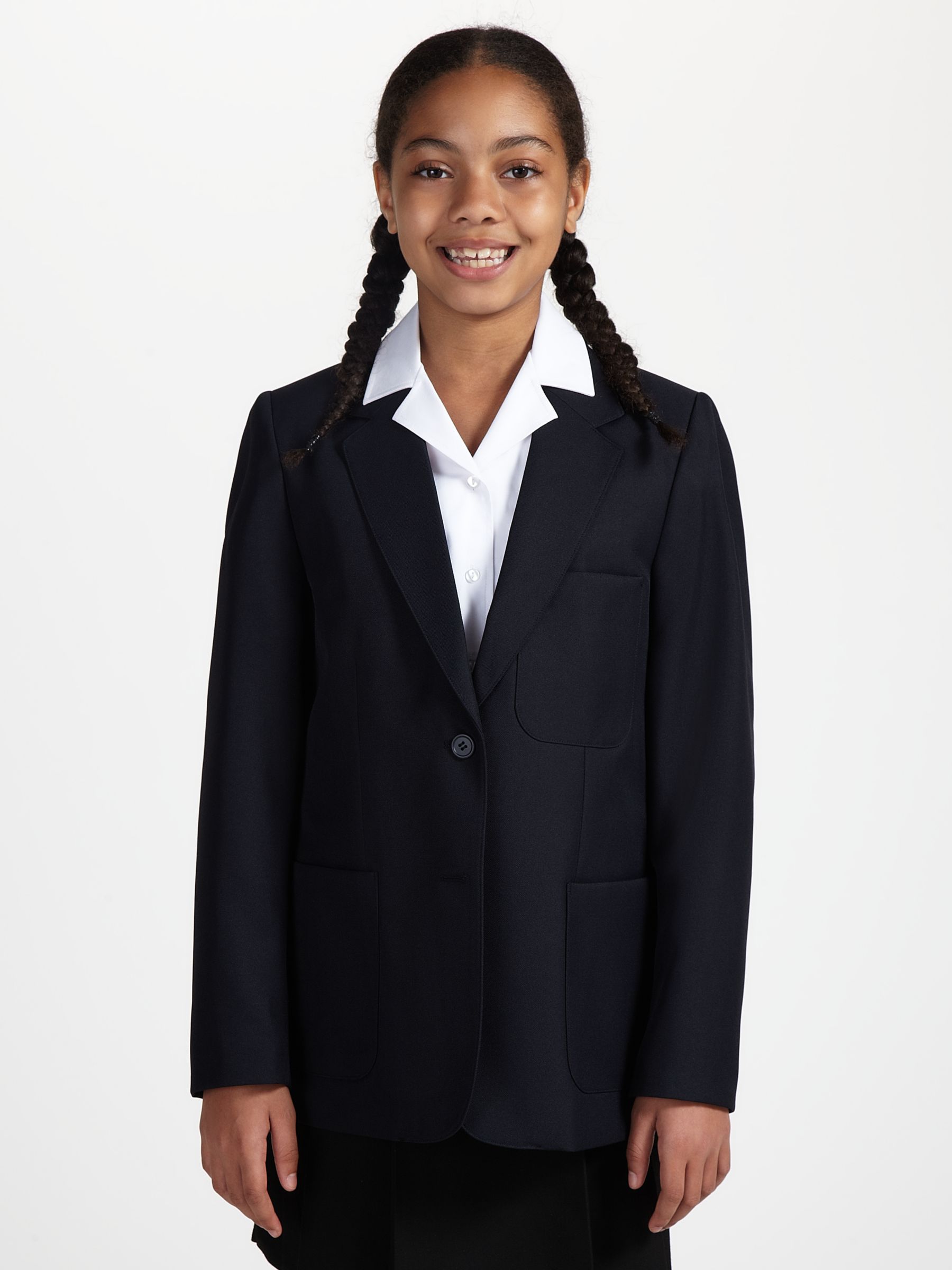 Buy John Lewis Girls' School Blazer, Navy Online at johnlewis.com