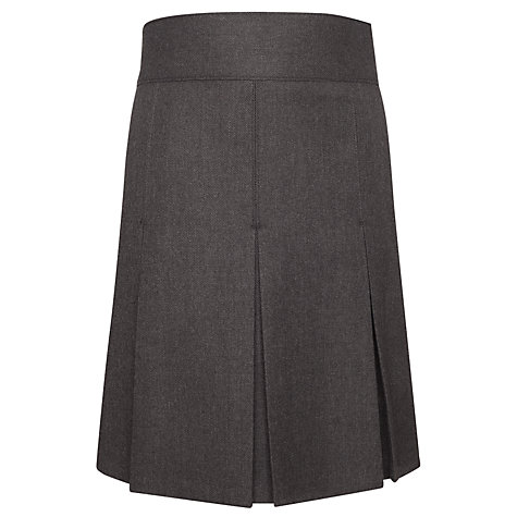 Buy John Lewis Girls' Adjustable Waist Stitch Down Pleated School Skirt ...