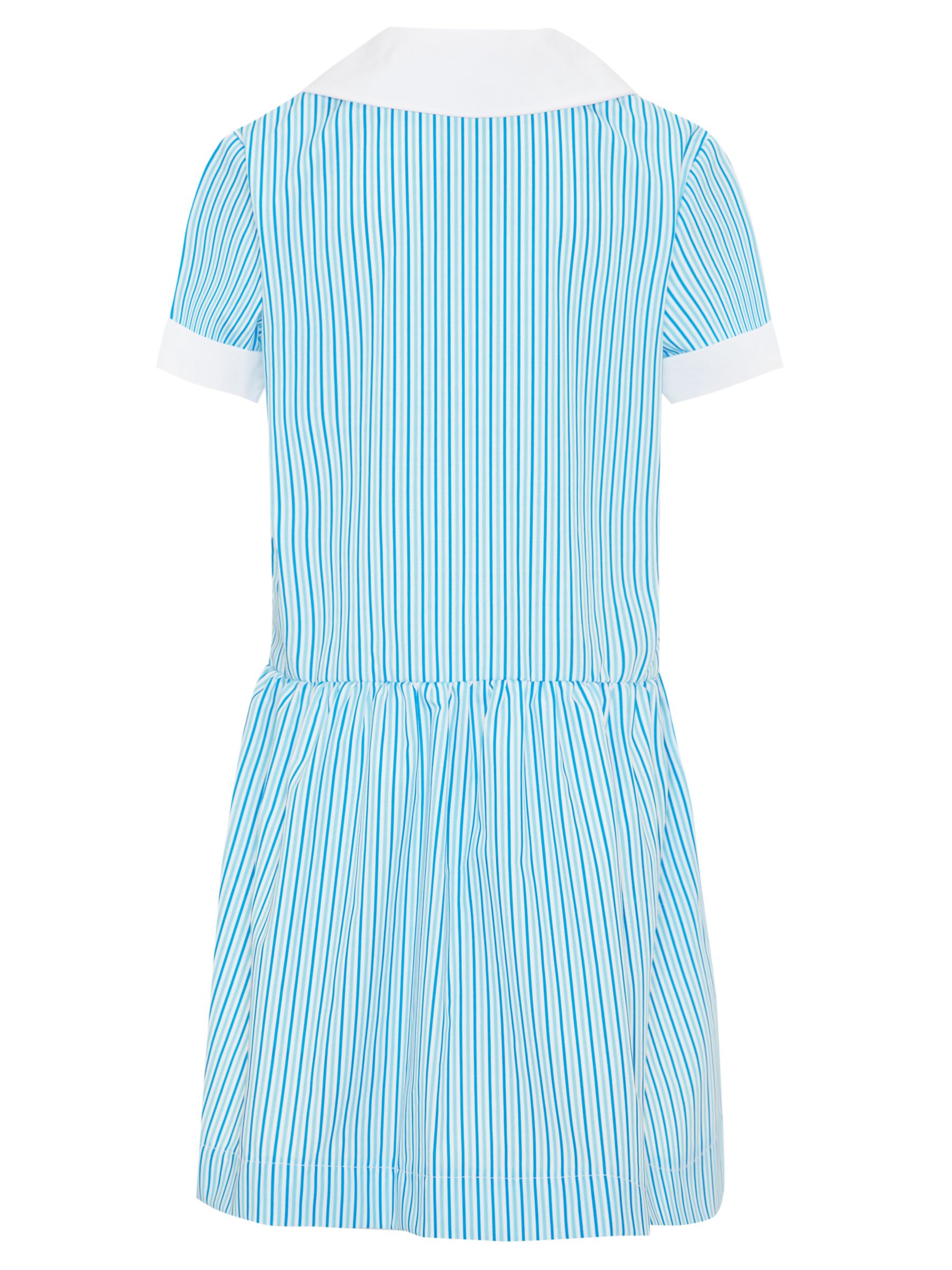 Sherrardswood School Girls' Striped Summer Dress, Blue/White at John Lewis