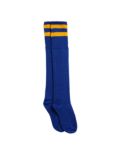 St Michael's Church of England Preparatory School Unisex Sports Socks, Royal Blue/Amber
