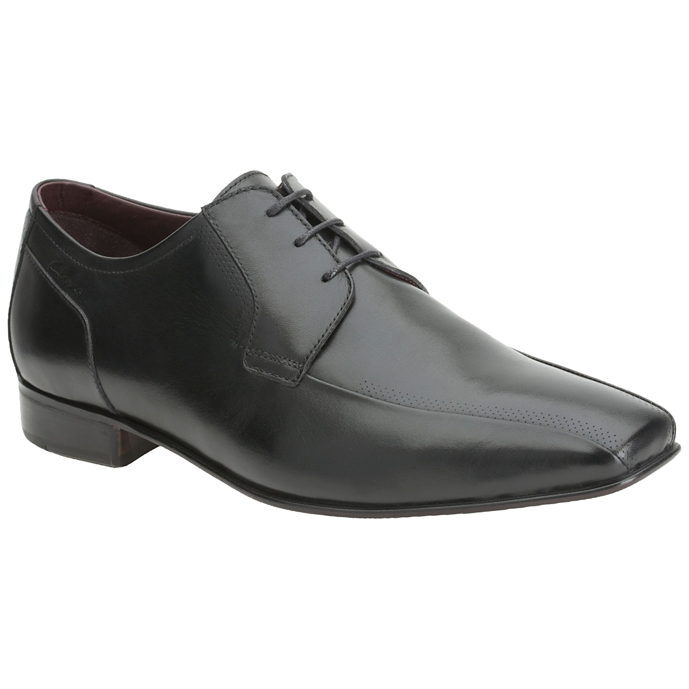 clarks black leather chilton work shoes