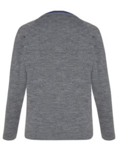 The South Wolds Academy & Sixth Form Unisex Jumper, Grey, Chest 30"