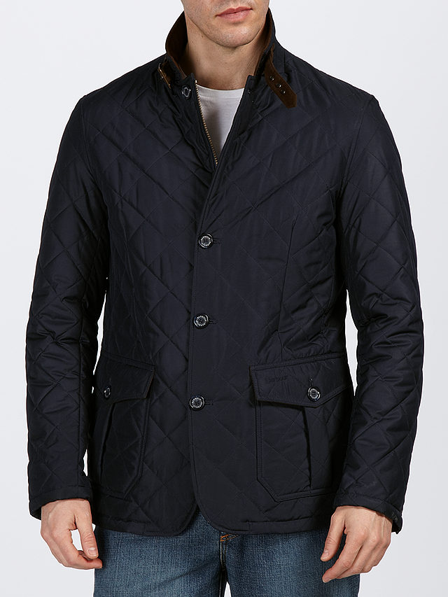 Barbour Quilted Lutz Jacket, Navy