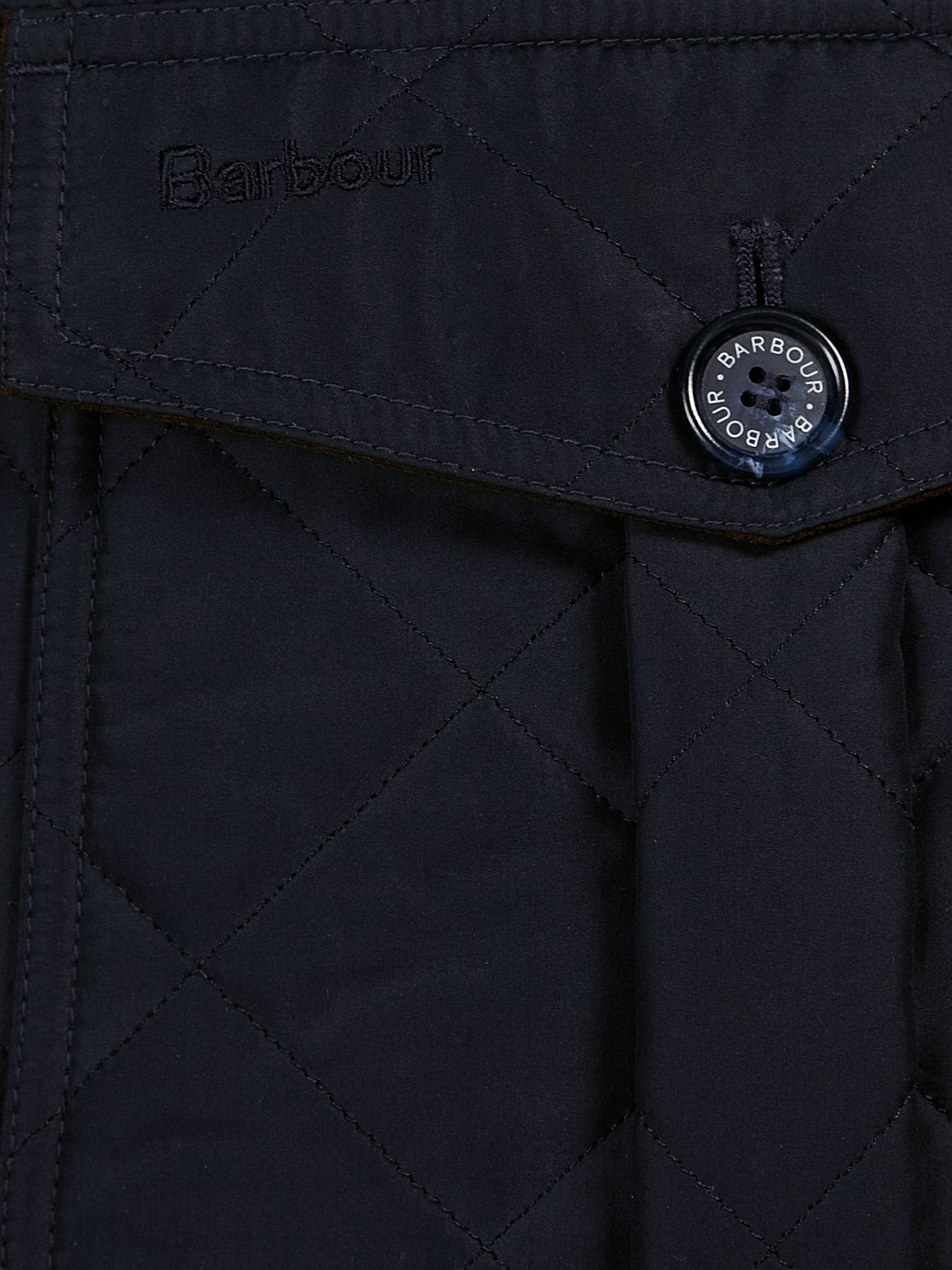 barbour quilted lutz jacket navy