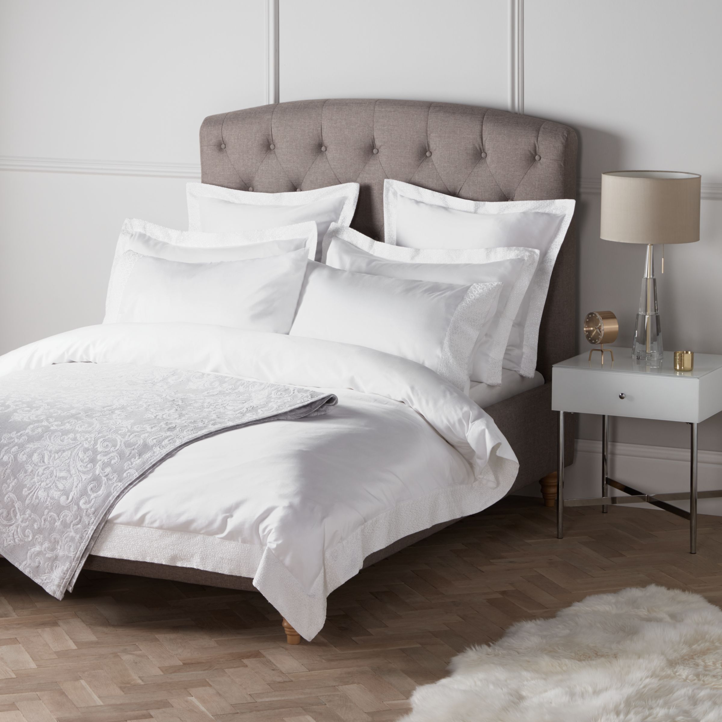 John Lewis Partners Soft And Silky Fiona Cotton Bedding At John
