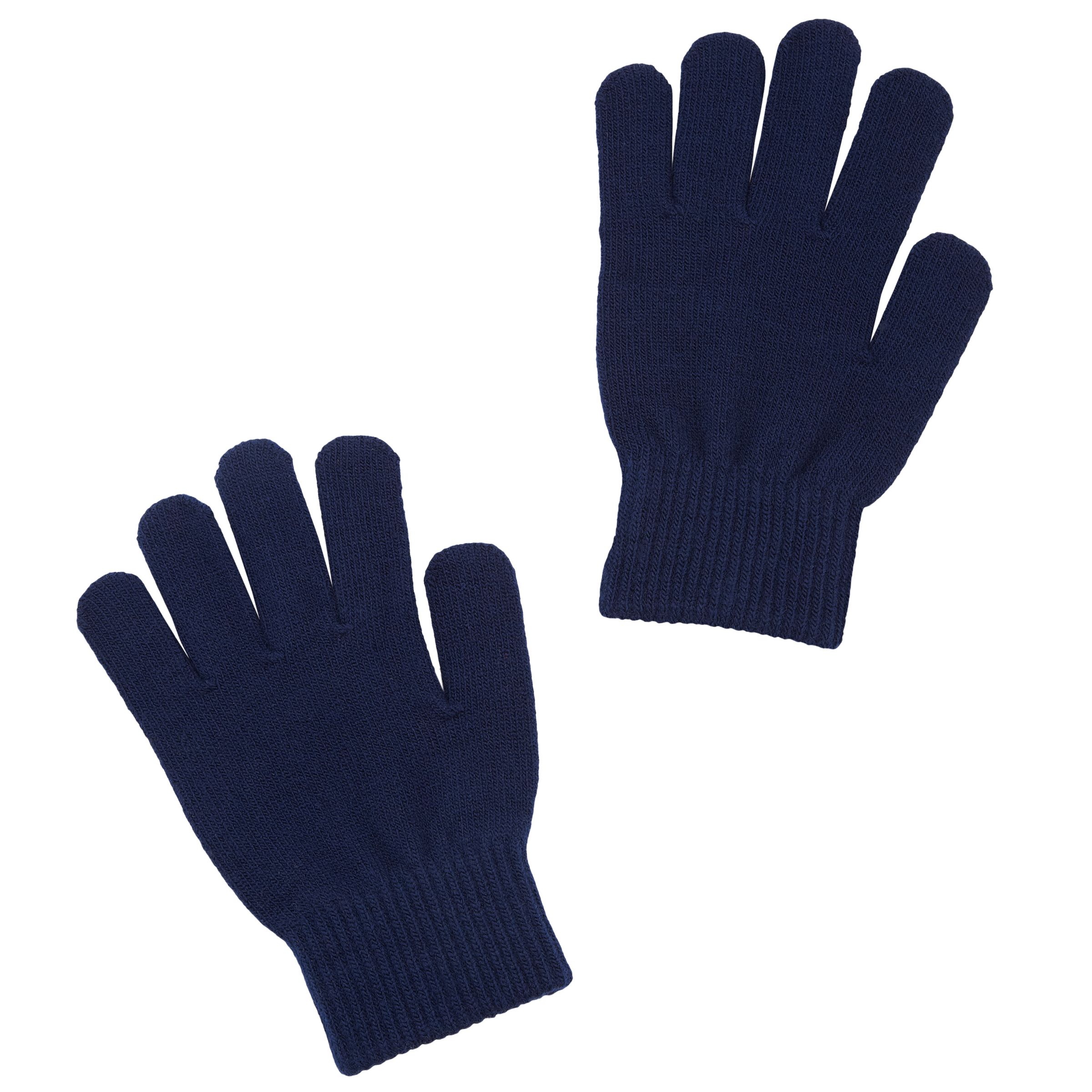 School Unisex Gloves, Navy Blue at John 