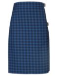 Colfe's School Girls' Tartan Kilt, Blue/Multi