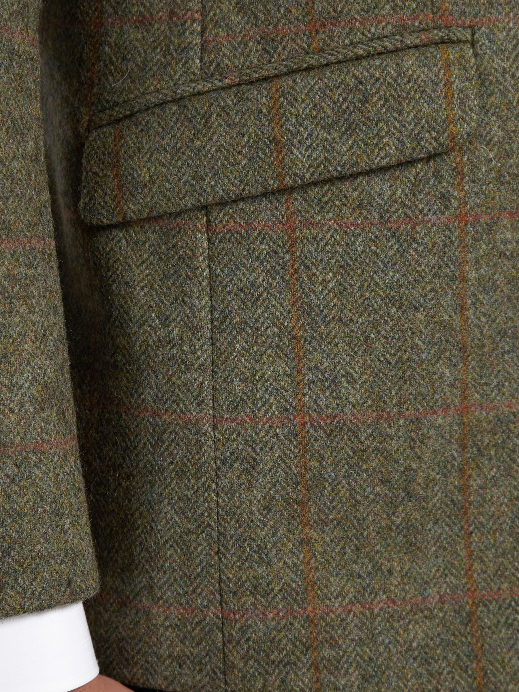 Barbour Wool Tweed Elbow Patch Jacket, Olive