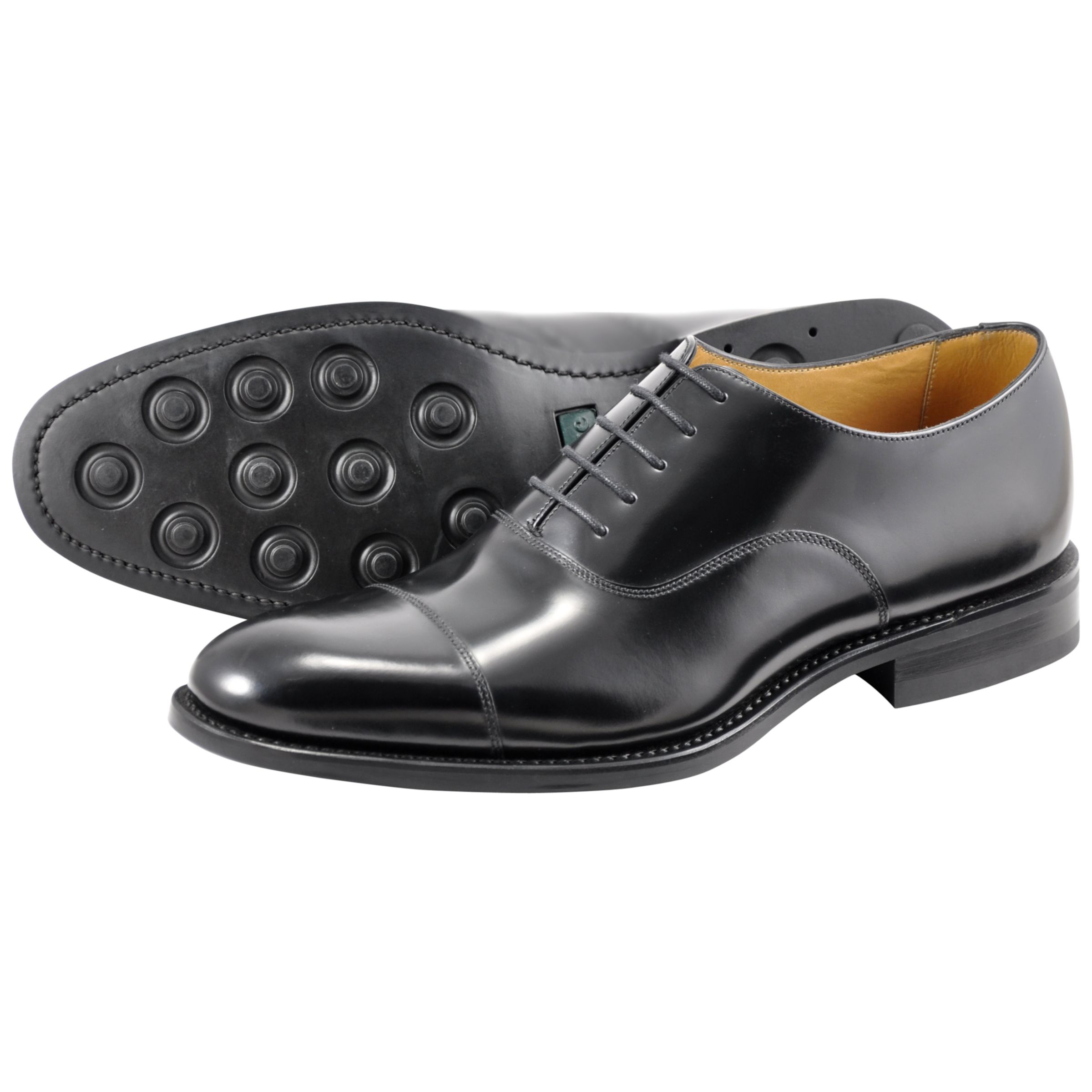 loake black oxford shoes