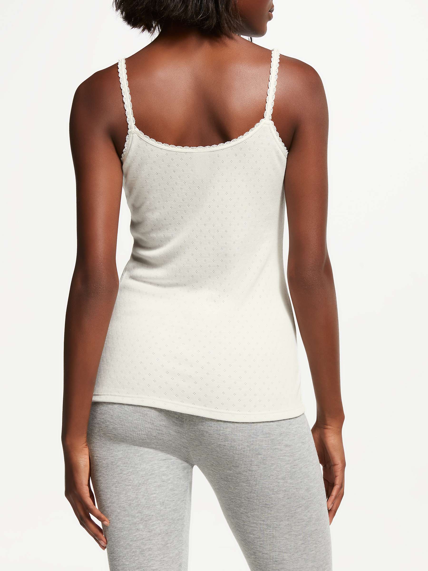 Buy John Lewis Thermal Pointelle Camisole, Ivory Online at johnlewis.com
