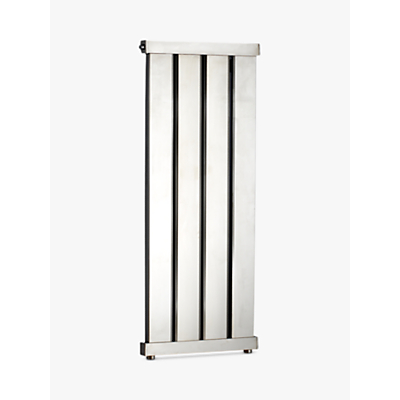 John Lewis & Partners Lyme 1460 Dual Fuel Heated Towel Rail and Valves, from the Wall
