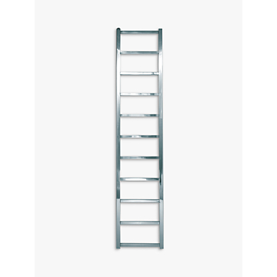 John Lewis & Partners Peel 1650 Central Heated Towel Rail and Valves, from the Floor