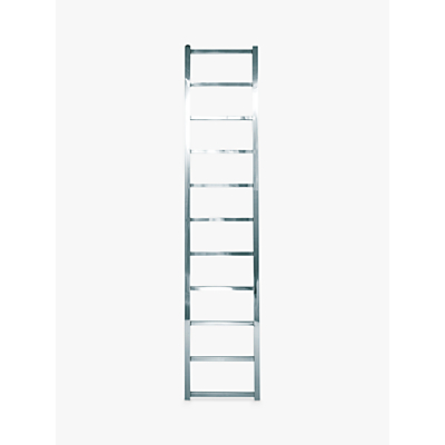 John Lewis & Partners Peel 1650 Dual Fuel Heated Towel Rail and Valves, from the Wall