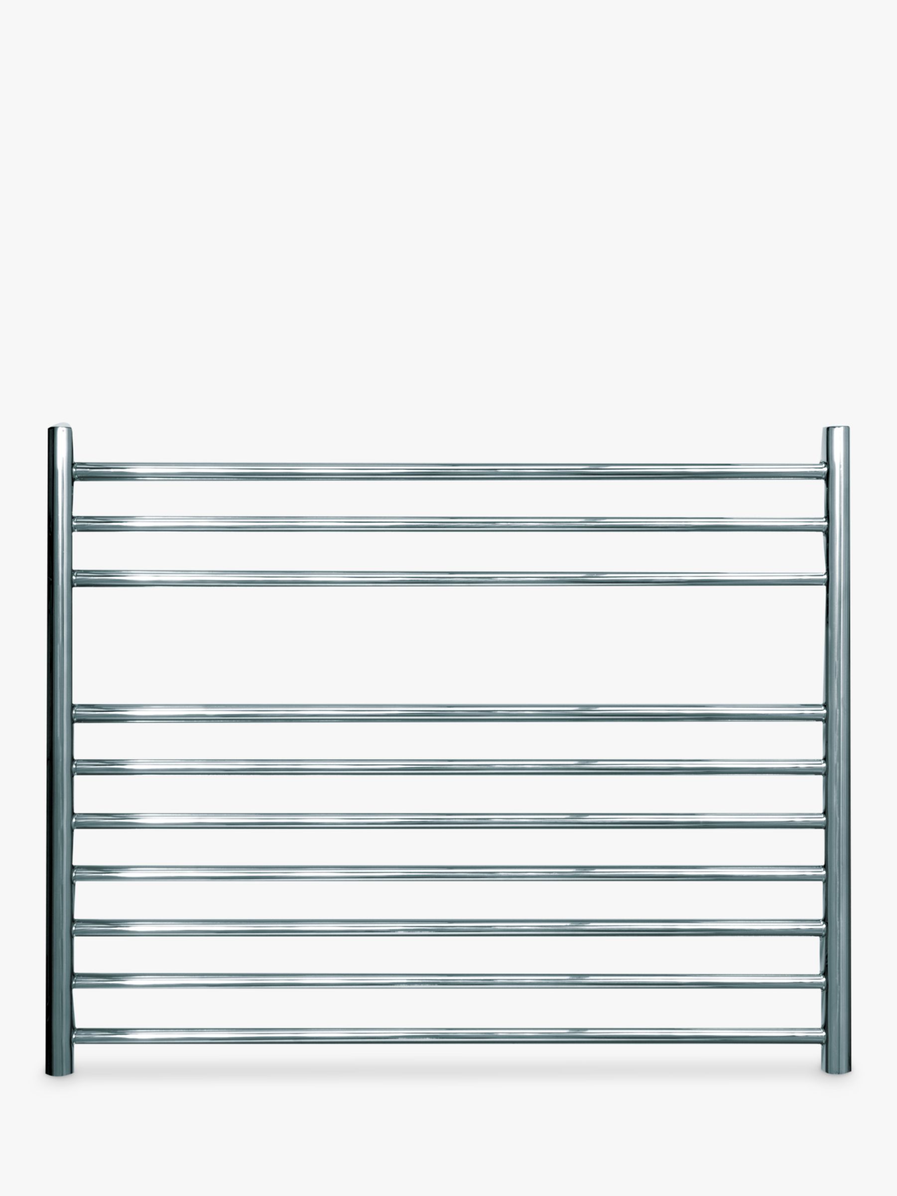 John Lewis & Partners Priory Dual Fuel Heated Towel Rail and Valves, from the Wall