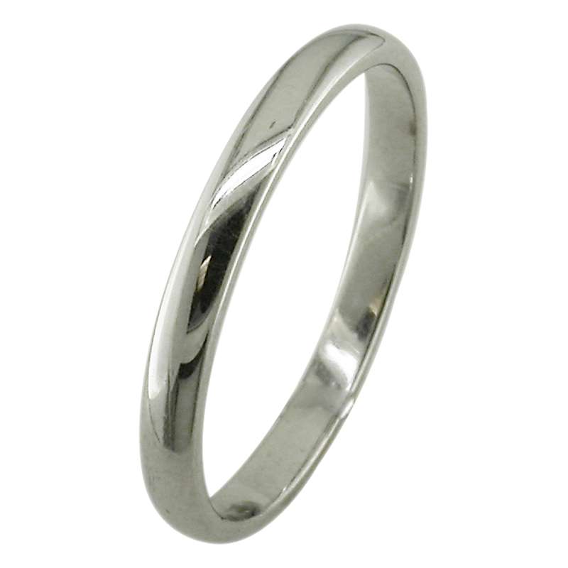 Buy E.W Adams 18ct White Gold 2.5mm Court Wedding Ring Online at johnlewis.com