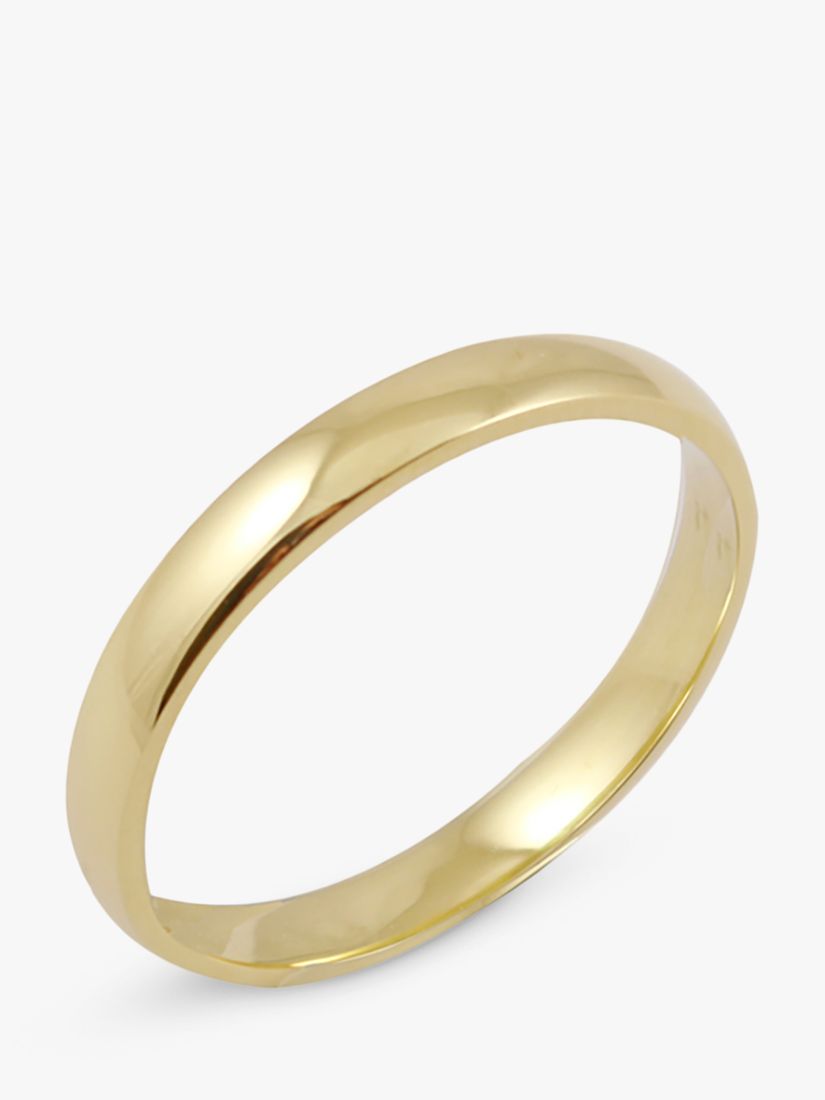 E.W Adams 18ct Yellow Gold 2.5mm Court Wedding Ring, Yellow Gold