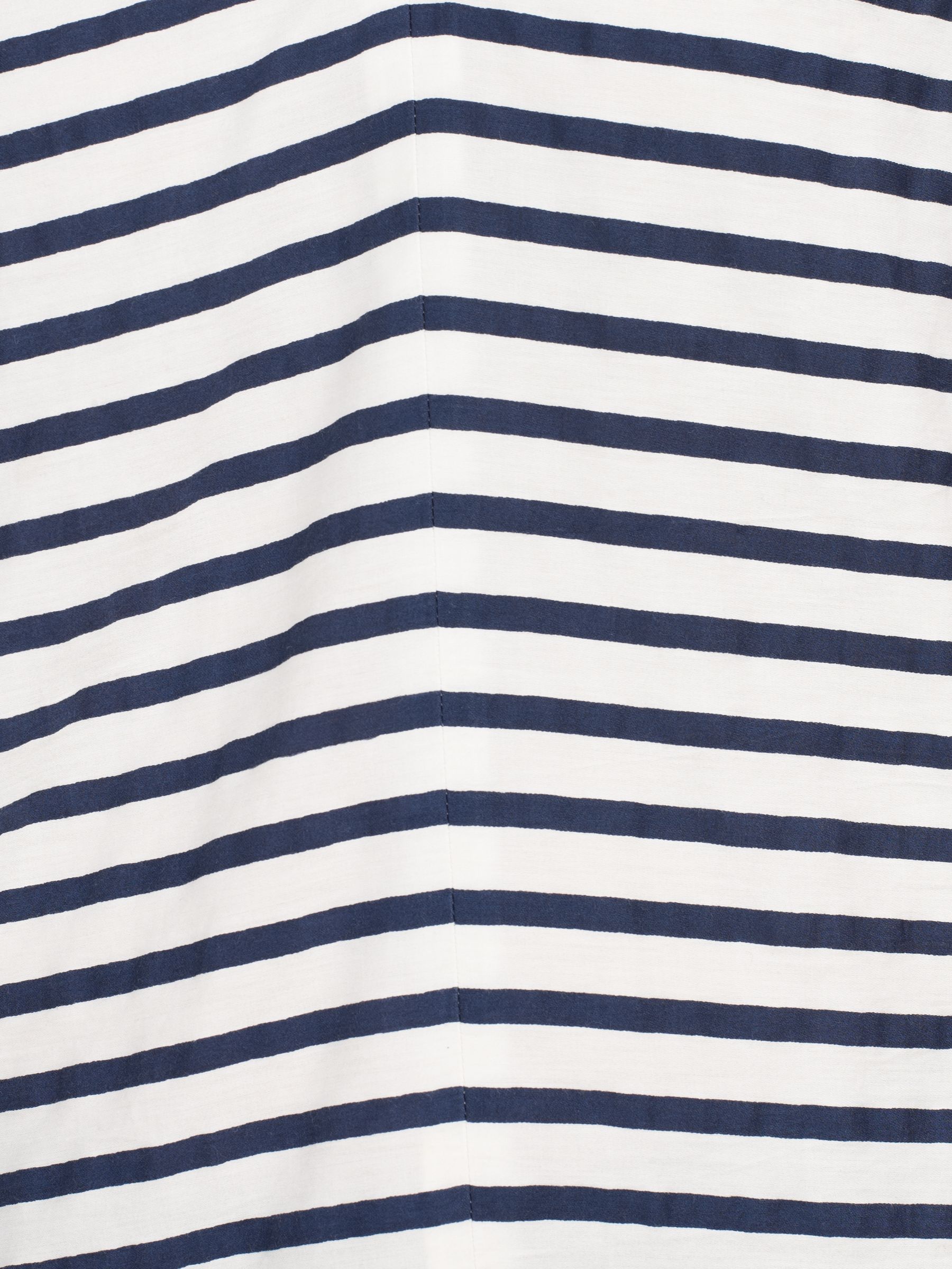 Collection WEEKEND by John Lewis Stripe Shoulder Shirt, Navy / White at ...