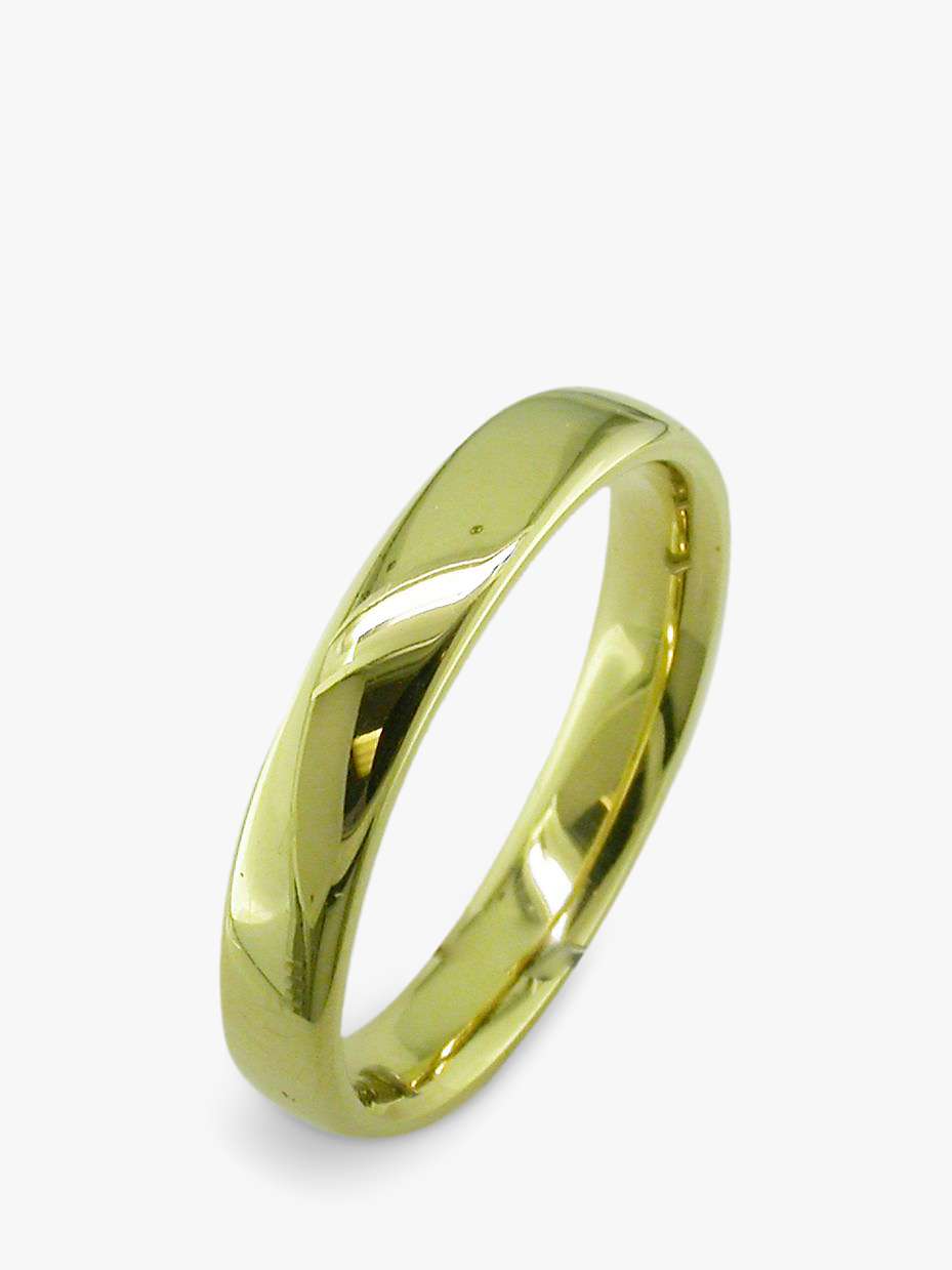 Buy E.W Adams 18ct Yellow Gold 4mm Larger Sized Court Wedding Ring, Yellow Gold Online at johnlewis.com