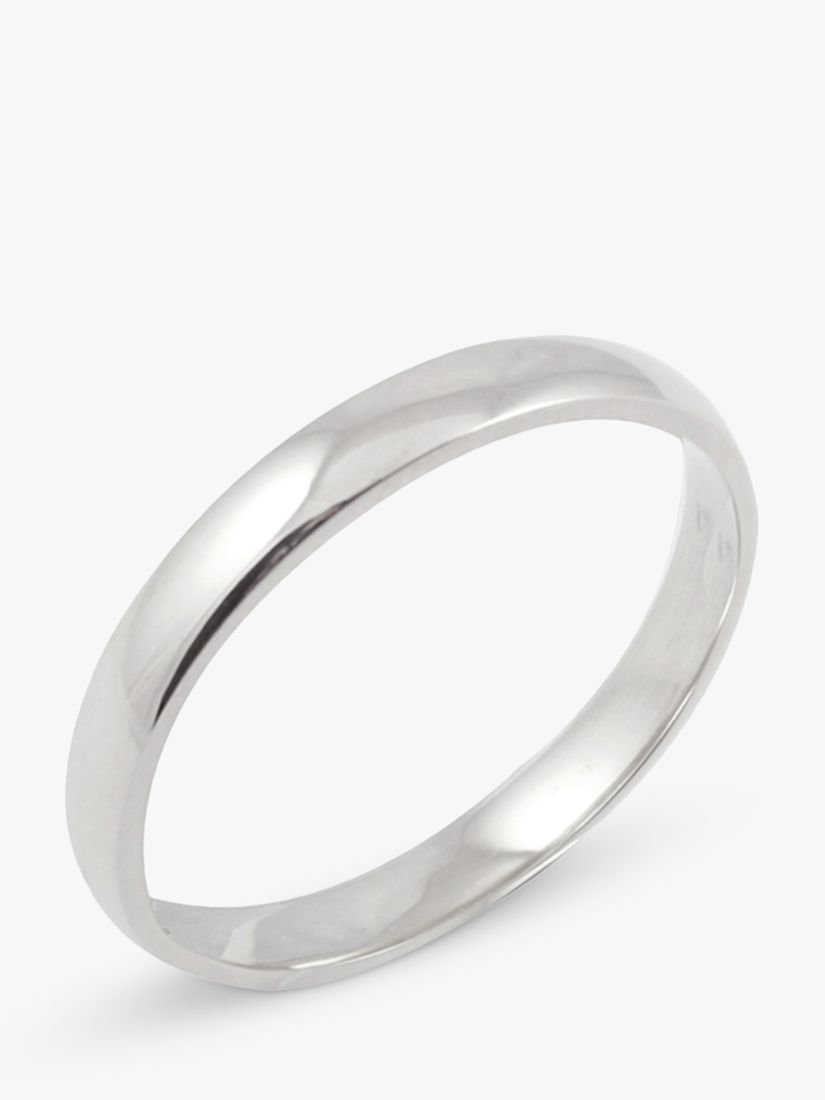 Buy E.W Adams Platinum 2.5mm Court Wedding Ring, Platinum Online at johnlewis.com