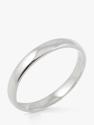 E.W Adams Platinum 2.5mm Court Wedding Ring, Platinum