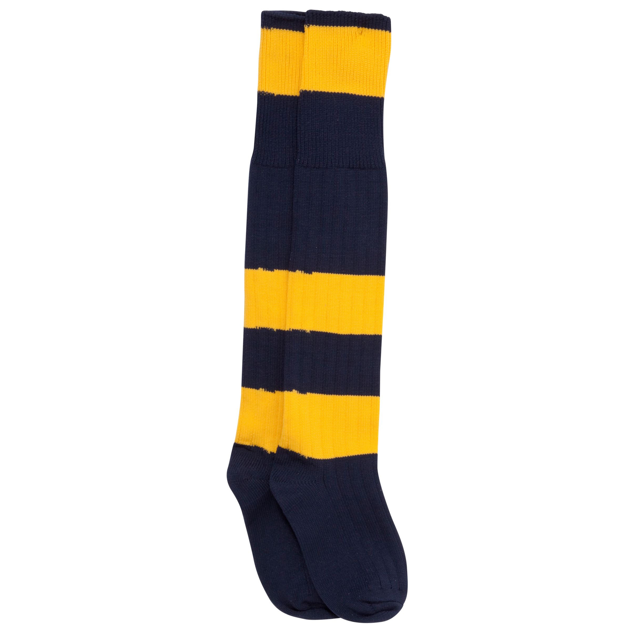 Buy Colfe's School Boys' Rugby Socks, Navy/Yellow | John Lewis