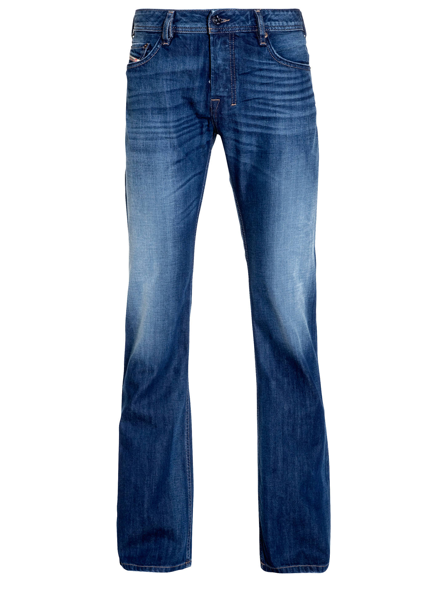Diesel Zatiny Bootcut Jeans, Blue 8XR at John Lewis & Partners