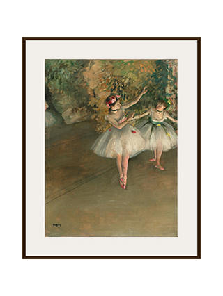 The Courtauld Gallery, Edgar Degas - Two Dancers on a Stage 1874 Print