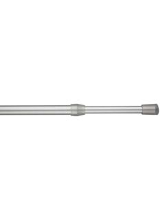 John Lewis Tension Net Rod, Satin Silver, W100-150cm