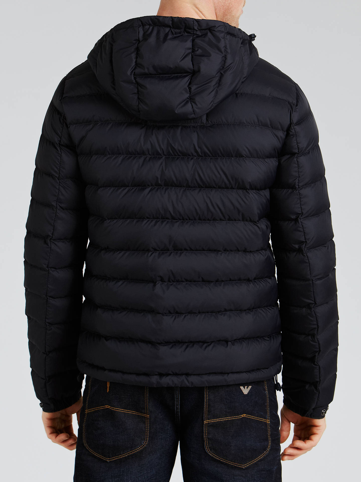 Armani Jeans Down Filled Puffer Jacket, Navy at John Lewis & Partners