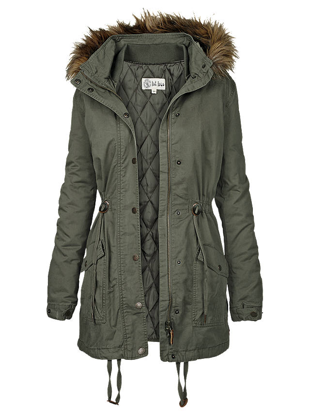 Fat Face Penny Parka, Olivine at John Lewis & Partners