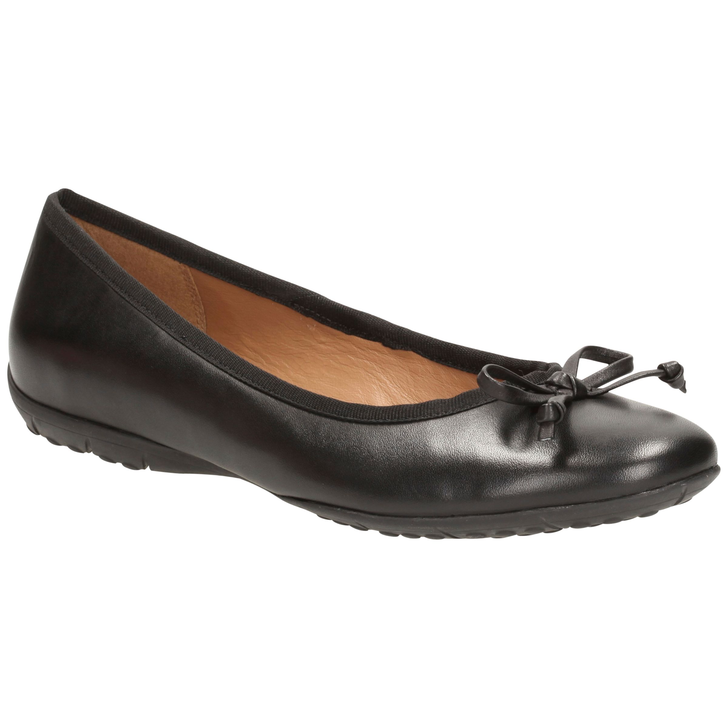 Clarks Arizona Ballet Leather Pump Shoes, Black