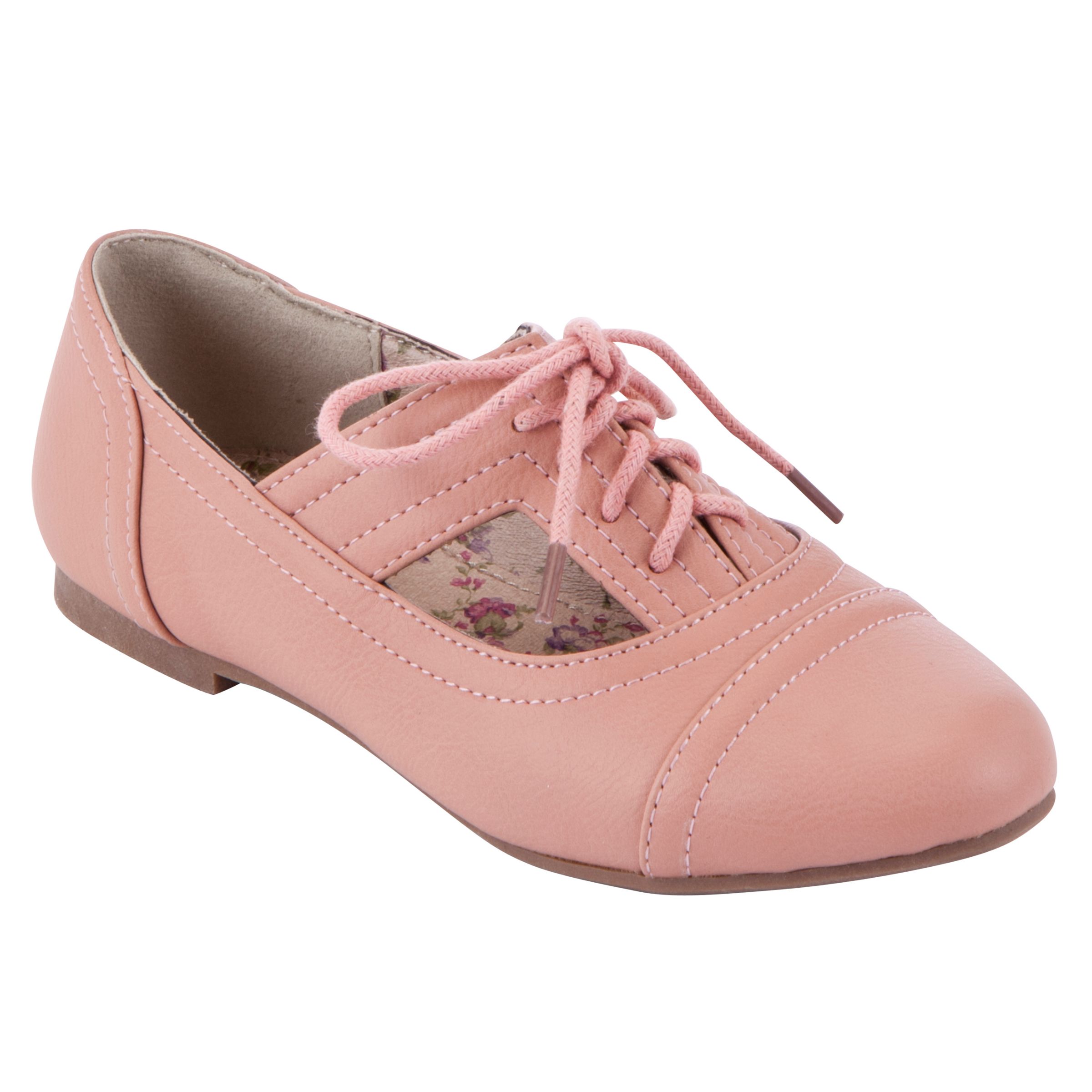 Buy John Lewis Girl Oprah Cut Out Shoes, Pink Online at johnlewis.com
