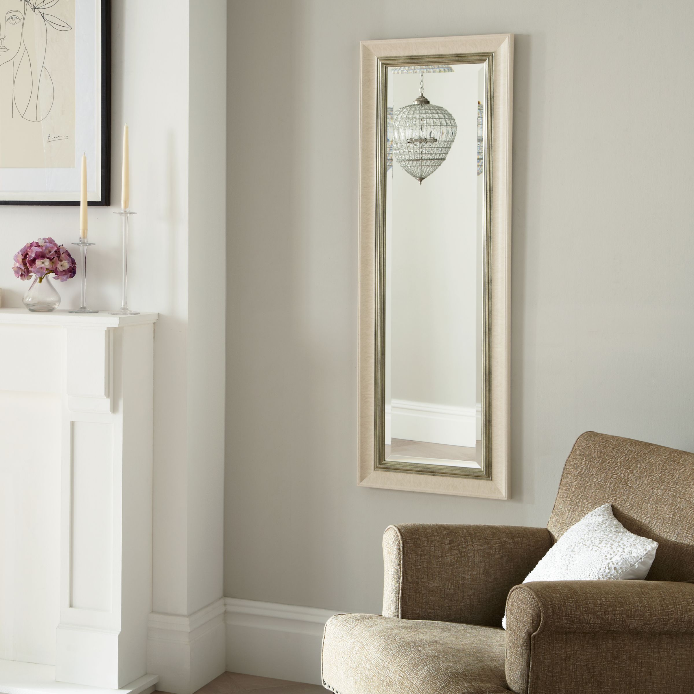 John Lewis & Partners Orabelle Mirror, Ivory at John Lewis & Partners