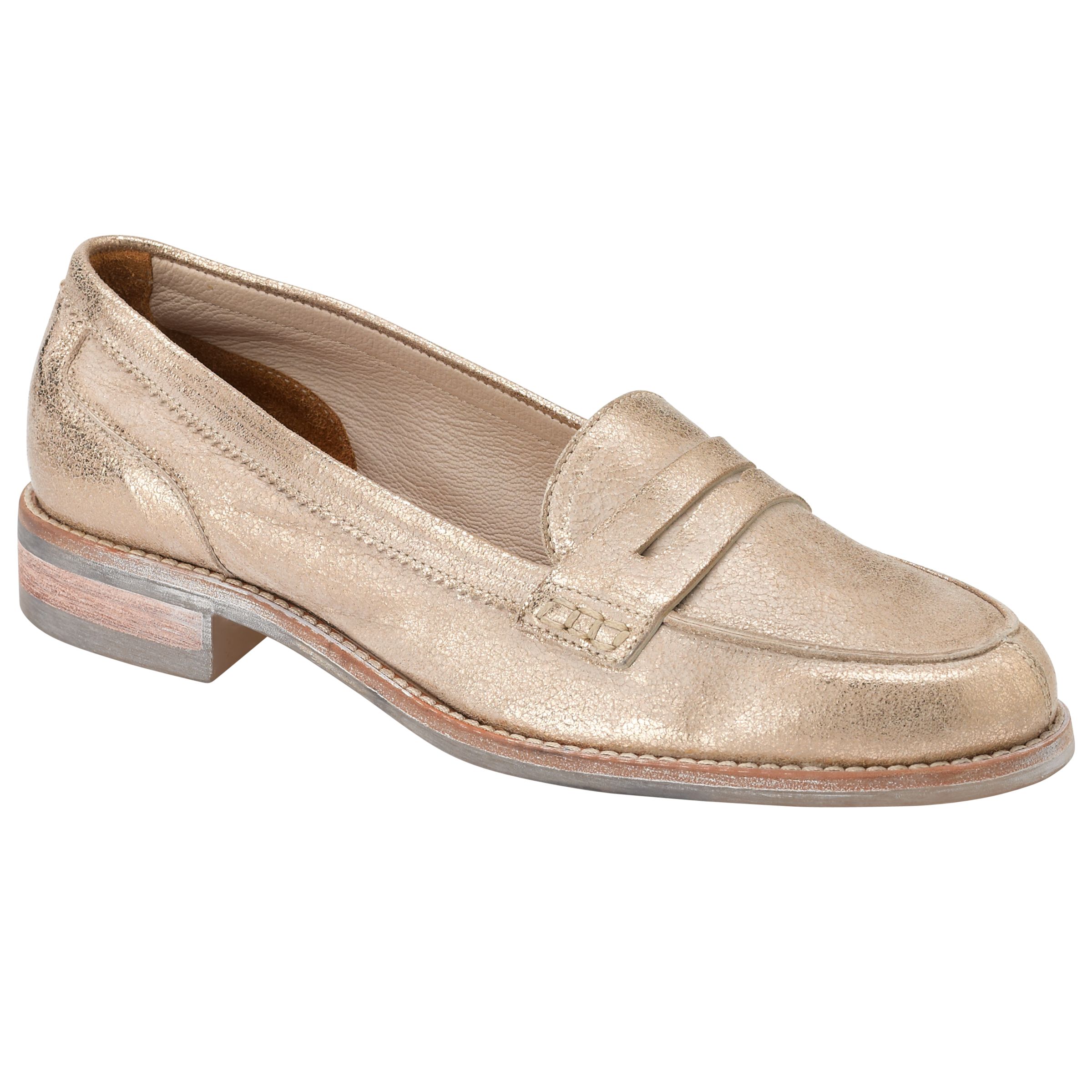 Buy Collection WEEKEND by John Lewis Michigan Loafers, Gold Online at ...