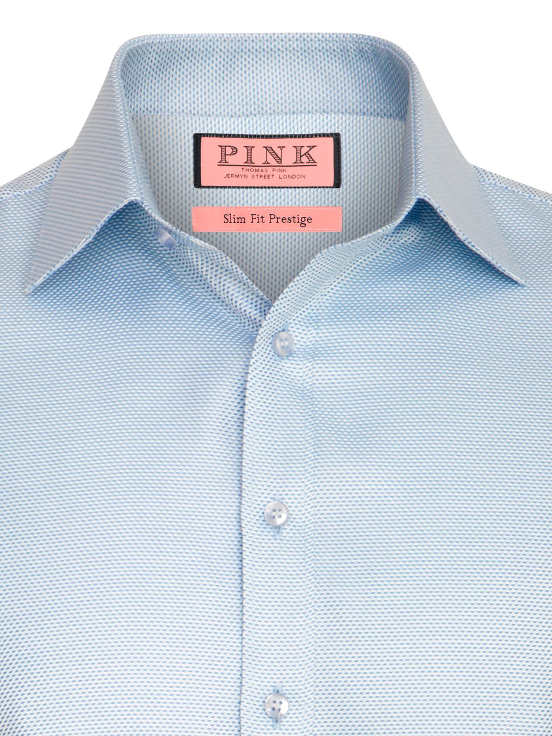 Thomas Pink Prestige Joseph Texture Long Sleeve Shirt, Blue