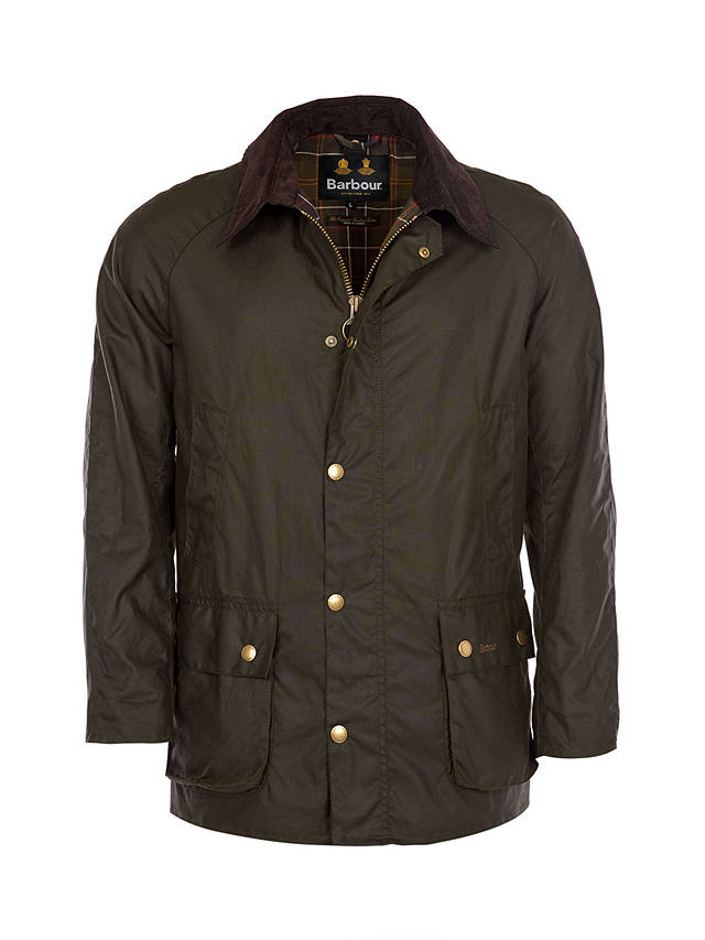 Barbour Ashby Waxed Cotton Field Jacket, Olive