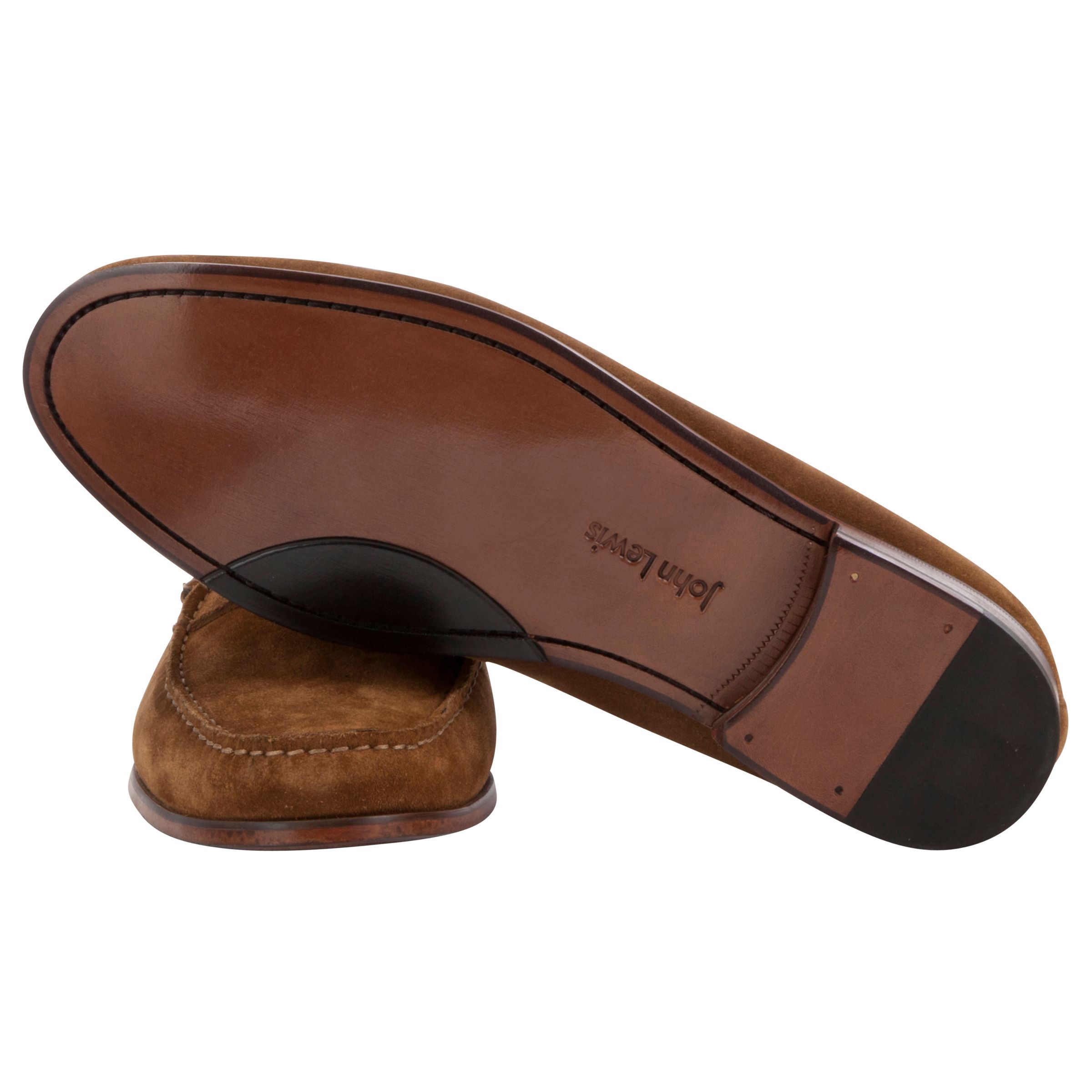 John Lewis & Partners Lloyd Suede Penny Loafers at John Lewis & Partners