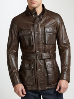 Belstaff Roadmaster Leather Jacket, Black/Brown