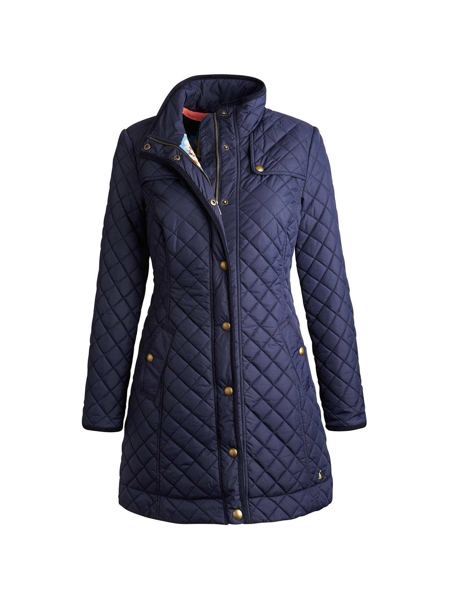 Joules Fairhurst Quilted Jacket, Navy at John Lewis & Partners