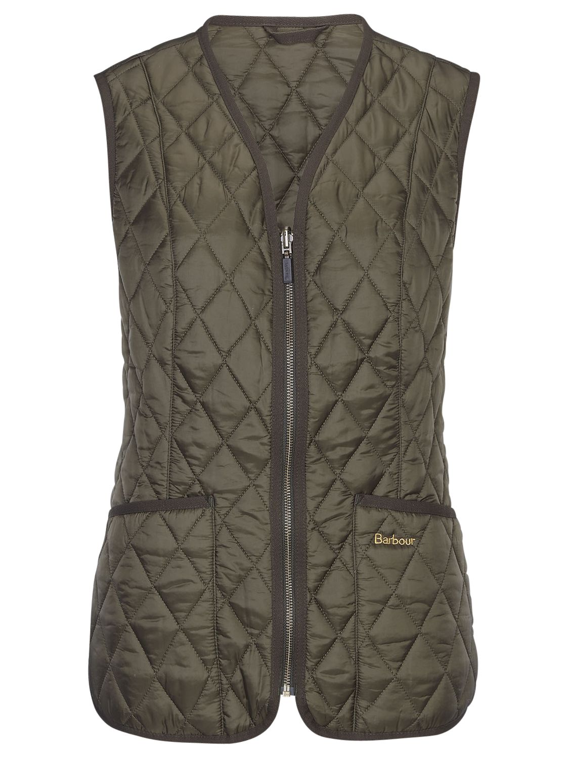 Barbour Betty Liner Gilet, Olive at 