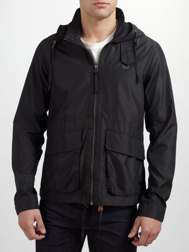 Pretty Green Felton Hood Jacket, Black