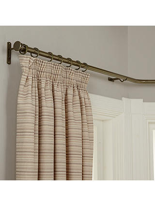 Bay Bend Curtain Pole Disc Finial, Curved Curtain Rod For Bay Window