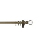 John Lewis & Partners Made to Measure Classic Straight Curtain Pole, Crystal Ball Finial