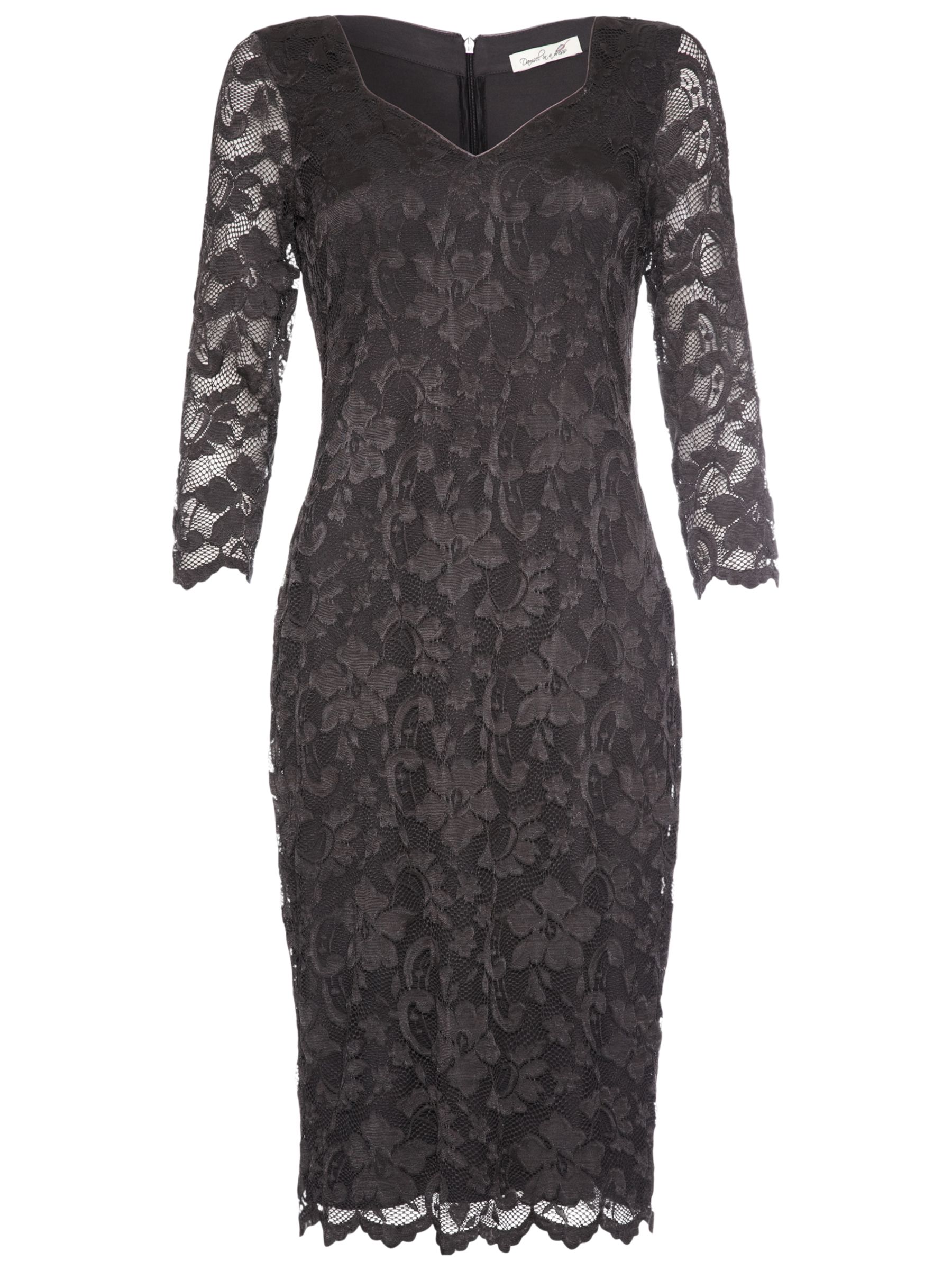 Damsel in a dress Cassis Lace Dress, Charcoal